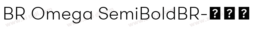 BR Omega SemiBoldBR字体转换